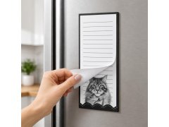 Magnetický bloček na lednici - kočka, 50 listů 1