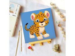 Malování podle čísel pro děti - leopard 6