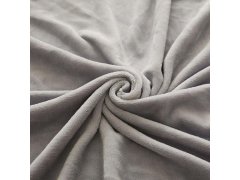 Mikroplyšové prostěradlo 180 x 200 cm - světle šedé 6