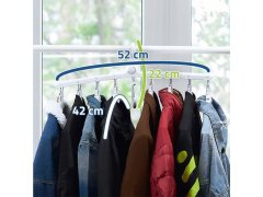 Multifunkční úsporný věšák do skříně s&nbsp;8 ramínky 4