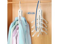 Multifunkční úsporný věšák do skříně s&nbsp;8 ramínky 5