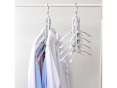 Multifunkční úsporný věšák do skříně s&nbsp;8 ramínky 9