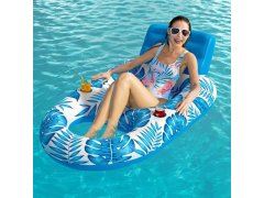 Nafukovací křeslo do vody s&nbsp;držáky na nápoje