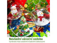 Nafukovací vánoční koule - sněhulák 3