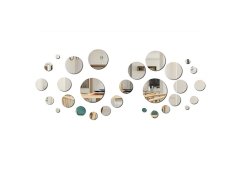 Nálepky na zeď/zrcadlo - kolečka 32 ks 8