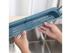 Nastavitelná polička do dřezu - modrá 6