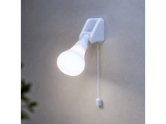 Nástěnná LED lampička k&nbsp;posteli se šňůrkovým vypínačem 13