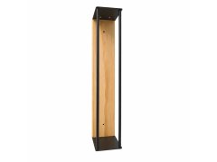 Nástěnný držák na ručníky dřevo/kov 40 cm 10