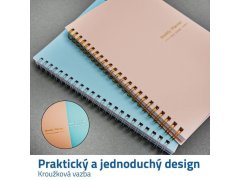 Nedatovaný motivační diář - modrý 3