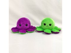 Oboustranný plyšák - chobotnice fialová/zelená 4