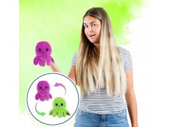 Oboustranný plyšák - chobotnice fialová/zelená 5