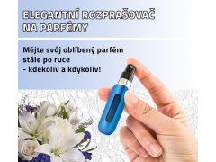 Plnitelný rozprašovač na parfém - modrý 2