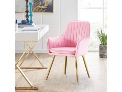 Polstrovaná růžová židlička/křesílko 11