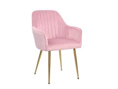 Polstrovaná růžová židlička/křesílko 12