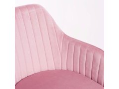 Polstrovaná růžová židlička/křesílko 7