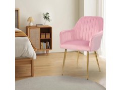 Polstrovaná růžová židlička/křesílko 8