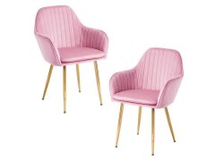 Polstrovaná růžová židlička/křesílko 9