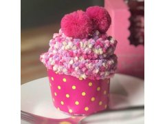 Ponožky v&nbsp;dárkovém balení - růžový cupcake 10