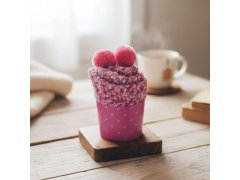 Ponožky v&nbsp;dárkovém balení - růžový cupcake 4
