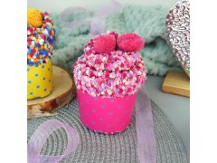 Ponožky v&nbsp;dárkovém balení - růžový cupcake 9