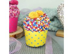Ponožky v dárkovém balení - žlutý cupcake 1