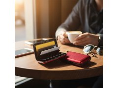 Praktická dokladovka/kovové pouzdro na karty - černá 2