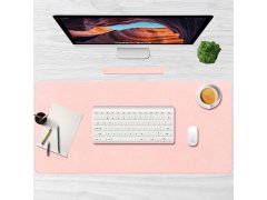 Prémiová koženková podložka pod myš a&nbsp;klávesnici 80x40 cm - růžová 8