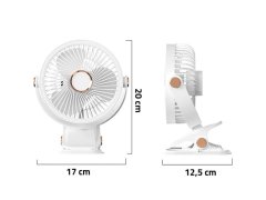 Přenosný stolní ventilátor s klipem 7