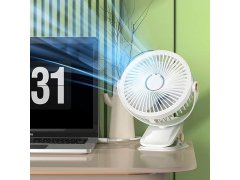 Přenosný stolní ventilátor s klipem 9