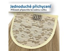 Příčesek do vlasů culík - plavá blond 3