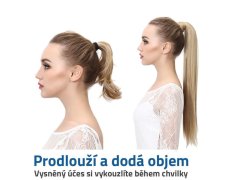 Příčesek do vlasů culík - světlá blond 2