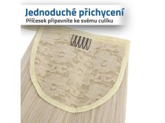 Příčesek do vlasů culík - světlá blond 3