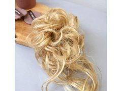 Příčesek do vlasů drdol - plavá blond 6