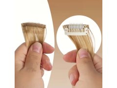 Příčesek do vlasů na klipu melír - blond 2