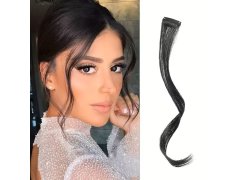 Příčesek do vlasů na klipu melír - černý 5