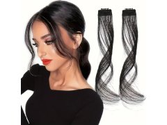 Příčesek do vlasů na klipu melír - černý 6