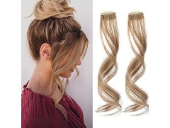 Příčesek do vlasů na klipu melír - tmavá blond 6
