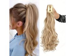 Příčesek do vlasů vlnitý culík 60 cm - plavý 4