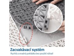 Protiskluzová gumová dlažba - červená 3