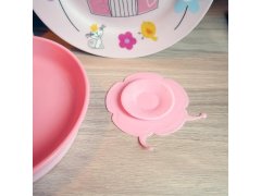 Protiskluzová přísavka na dětské nádobí - růžová 6