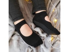 Protiskluzové ponožky - černé 5