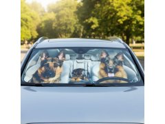 Protisluneční clona do auta s přísavkami - psi