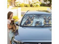 Protisluneční clona do auta s&nbsp;přísavkami - psi 3