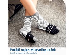 Prstové ponožky - kočky 2