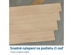 PVC samolepicí dřevěná podlaha - jasan světlý 2