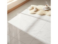 PVC samolepicí podlahové čtverce 30x30 cm - bílý mramor 1