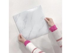 PVC samolepicí podlahové čtverce 30x30 cm - bílý mramor 6