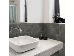 PVC samolepicí podlahové čtverce 30x30 cm - šedý mramor 3