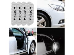 Reflexní samolepky na auto 4 ks - bílé 9