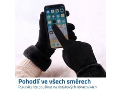 Rukavice s kožíškem - černé 2